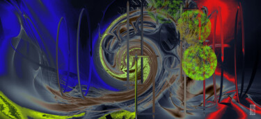 数字艺术 标题为“Sideral Wind” 由Marc Bulyss, 原创艺术品, 数字油画