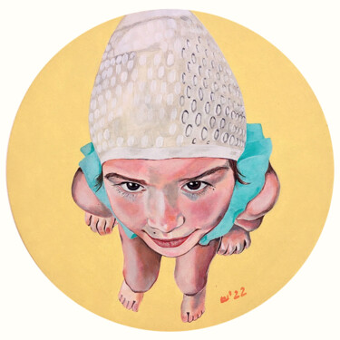 绘画 标题为“Swimmer” 由Stacy Shpak, 原创艺术品, 丙烯
