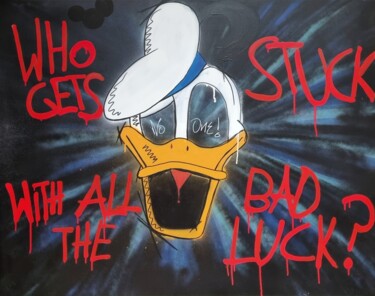 Peinture intitulée "Who Gets Stuck" par Tb, Œuvre d'art originale, Acrylique