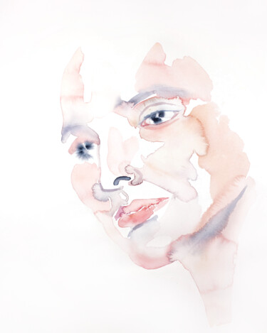 绘画 标题为“Perceiving No. 2” 由Elizabeth Becker, 原创艺术品, 水彩