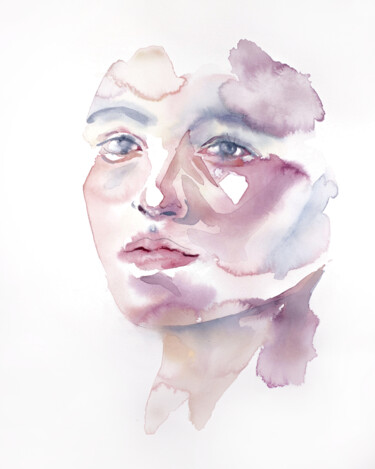 Perceiving No. 3 绘画 标题为“Perceiving No. 3” 由Elizabeth Becker, 原创艺术品, 水彩