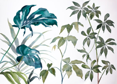 Plant Study No. 109 绘画 标题为“Plant Study No. 109” 由Elizabeth Becker, 原创艺术品, 水彩