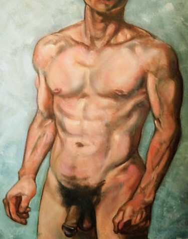 绘画 标题为“Nude study #1” 由Takuart, 原创艺术品, 油