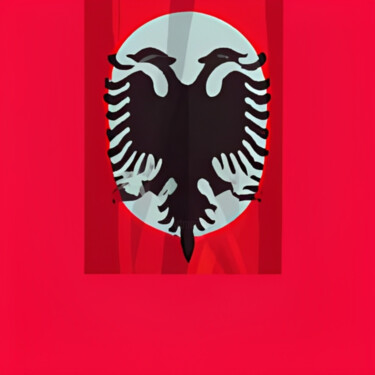 数字艺术 标题为“Albania” 由Isra, 原创艺术品, AI生成的图像