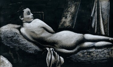In the Artist's Studio / В мастерской художника 图画 标题为“In the Artist's Stu…” 由Владимир Абаимов, 原创艺术品, 墨