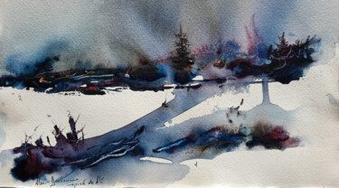 Peinture intitulée "A LA MANIERE DE..." par Alain Devienne, Œuvre d'art originale, Aquarelle