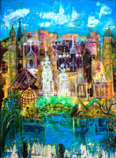 绘画 标题为“Kairo Ägypten” 由Annemarie Stelzer, 原创艺术品, 彩画