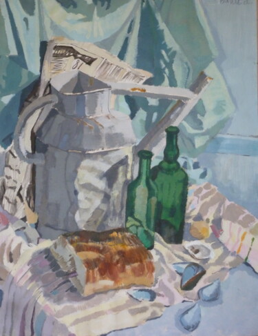l'arrosoir Peinture intitulée "l'arrosoir" par Clément Barut, Œuvre d'art originale, Huile