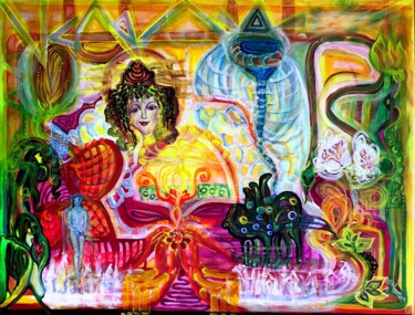 绘画 标题为“In Erwartung” 由Annemarie Stelzer, 原创艺术品, 彩画
