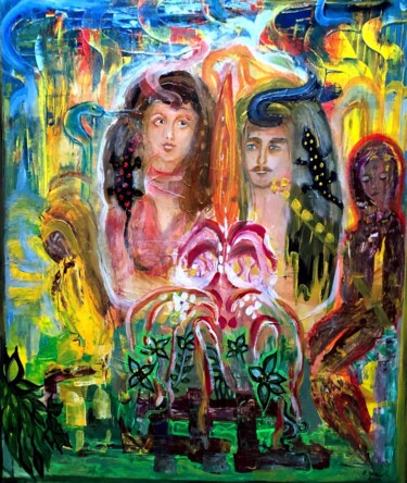 绘画 标题为“Versuchung” 由Annemarie Stelzer, 原创艺术品, 彩画