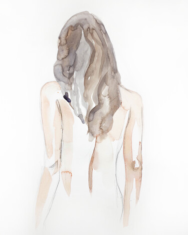 Quiet No. 2 Ζωγραφική με τίτλο "Quiet No. 2" από Elizabeth Becker, Αυθεντικά έργα τέχνης, Ακουαρέλα