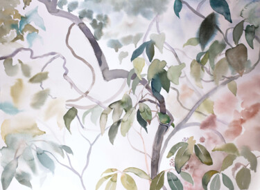 Rhododendron Study No. 10 绘画 标题为“Rhododendron Study…” 由Elizabeth Becker, 原创艺术品, 水彩