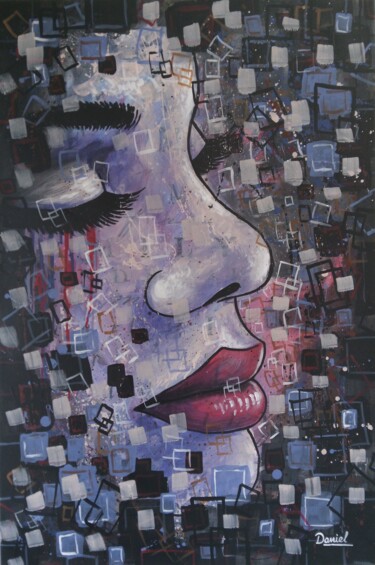 绘画 标题为“Si supieras” 由Daniel Portales, 原创艺术品, 丙烯 安装在木质担架架上