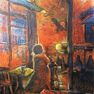 绘画 标题为“Dieu du coucher du…” 由Michael Jiliak, 原创艺术品, 丙烯