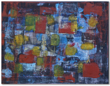 Peinture intitulée "Sans titre- Numérot…" par Juliette Gallas, Œuvre d'art originale, Acrylique Monté sur Châssis en bois