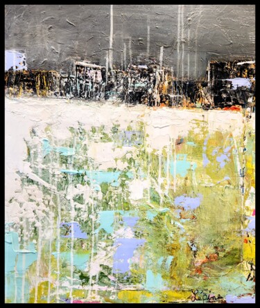 Peinture intitulée "La grande glaciation" par Claude Lépine, Œuvre d'art originale, Acrylique Monté sur Châssis en bois