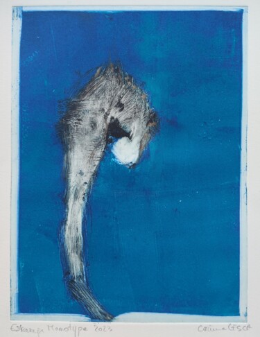 Printmaking titled "Hella" by Corinne Cesca, Original Artwork, Monotype