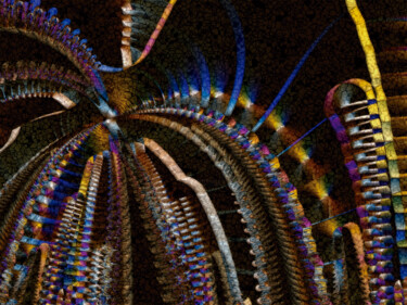 Fuegos de artificio 2/XL large original artwork Digital Arts titled "Fuegos de artificio…" by Javier Diaz, Original Artwork, Digital Print