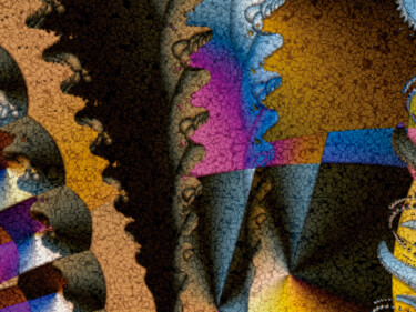 Grietas 2/XL large original artwork Digitale Kunst mit dem Titel "Grietas 2/XL large…" von Javier Diaz, Original-Kunstwerk, Digitaldruck