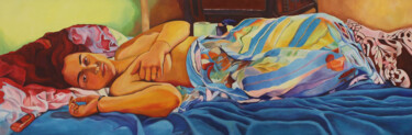 绘画 标题为“My colorful blues” 由Dzovig Arnelian, 原创艺术品, 丙烯