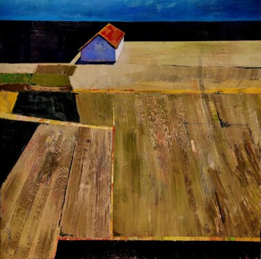 绘画 标题为“LANDSCAPE ABSTRACT” 由Lidia Zadeh Petrescu, 原创艺术品, 丙烯 安装在木质担架架上