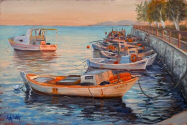 Painting titled "Didim'den takalar" by Aytaç Dutki̇N, Original Artwork, Oil