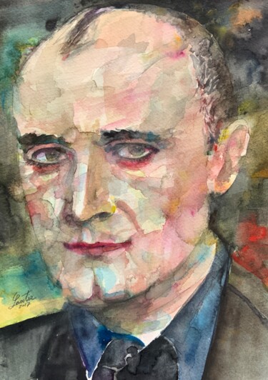 绘画 标题为“PHIL COLLINS” 由Lautir, 原创艺术品, 水彩