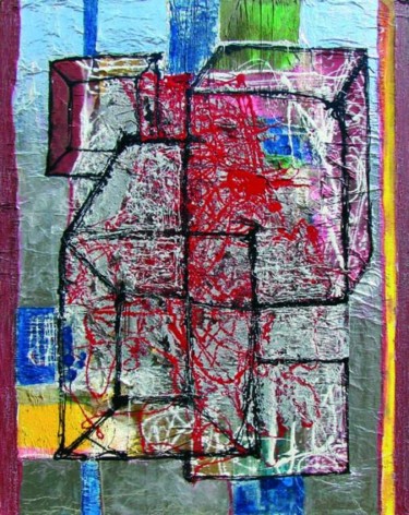 Peinture intitulée "NOITARUGIF 6" par Ethel Muniz, Œuvre d'art originale