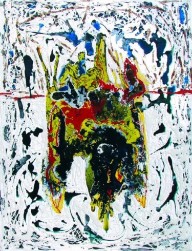 Peinture intitulée "NOITARUGIF 9" par Ethel Muniz, Œuvre d'art originale