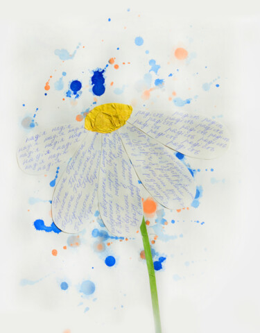 Collages titled "daisy of hope" by Oksana Oleksiiva, Original Artwork, Collages