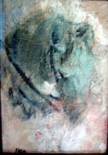 Painting titled "Golfo" by Béatrice Farge, Original Artwork, Oil Mounted on Other rigid panel