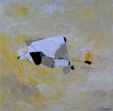 Painting titled "Zen vision" by Pol Ledent, Original Artwork, Oil Mounted on Wood Stretcher frame