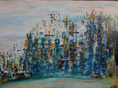 Painting titled "BRAS de MER II" by Marie-Françoise Gallone, Original Artwork, Acrylic