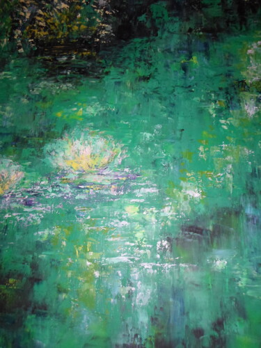 Painting titled "le SAULE" by Marie-Françoise Gallone, Original Artwork, Oil