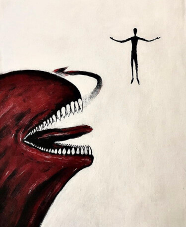 Painting titled "Dominance" by Vaxo Lang, Original Artwork, Acrylic