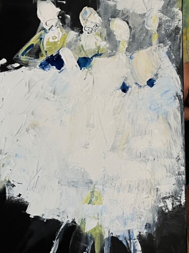 Peinture intitulée "Mes danseuses" par Marie Rouach, Œuvre d'art originale, Acrylique Monté sur Châssis en bois