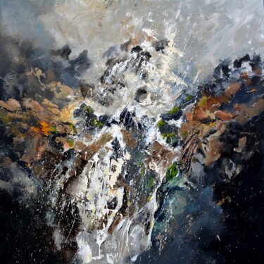 Painting titled "Spring waters" by Pol Ledent, Original Artwork, Oil Mounted on Wood Stretcher frame