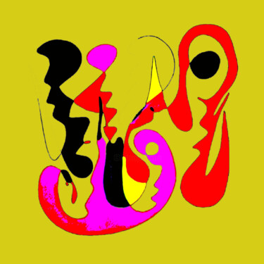 数字艺术 标题为“Fragments d'âme” 由Yahya Ahssaini, 原创艺术品, 数字油画