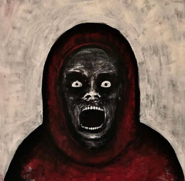 Painting titled "Nightmare #1" by Vaxo Lang, Original Artwork, Acrylic