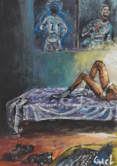 Malerei mit dem Titel "Football is beautif…" von Giorgos Nicolaou (Gncl), Original-Kunstwerk, Acryl