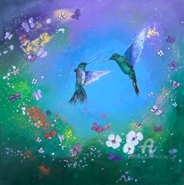 Only Love Is Real Peinture intitulée "Only Love Is Real" par Laure Bury, Œuvre d'art originale, Huile Monté sur Châssis en bois