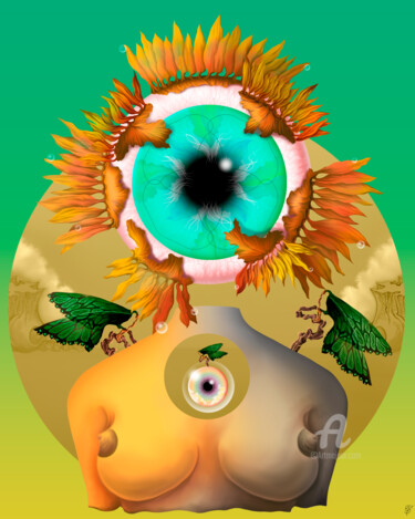数字艺术 标题为“SEED” 由Edgar Soteras, 原创艺术品, 数字油画