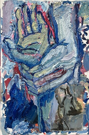 Painting titled "Veille" by Jérémie Gillis, Original Artwork, Oil