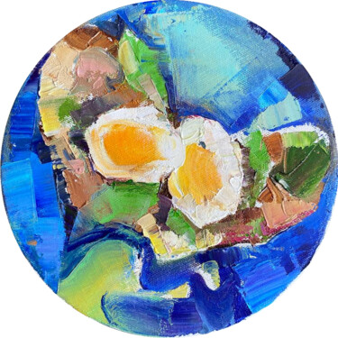 Peinture intitulée "Explosion" par Diana Sholk, Œuvre d'art originale, Huile Monté sur Châssis en bois