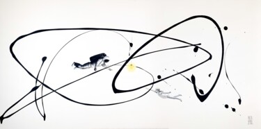 Pittura intitolato "Attraction" da Anja Spagl, Opera d'arte originale, Acrilico