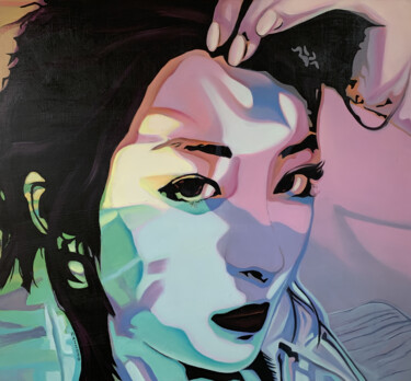绘画 标题为“Who series-4” 由Changhai Li, 原创艺术品, 油 安装在木质担架架上