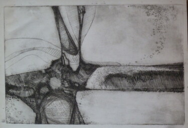 Printmaking titled "le topograf" by Clément Barut, Original Artwork, Etching