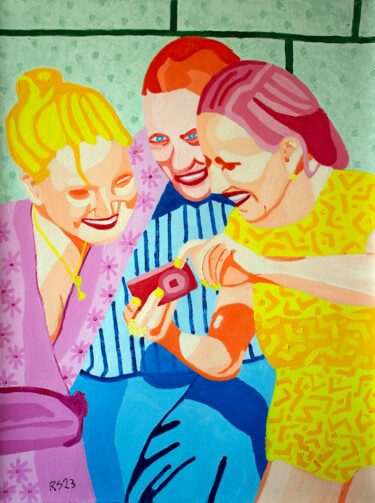 Peinture intitulée "Delight" par Randall Steinke, Œuvre d'art originale, Huile