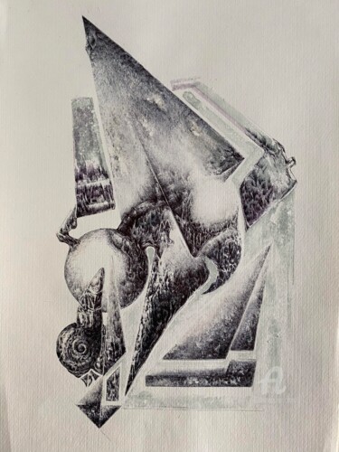 图画 标题为“Untitled” 由Iyad Abbas, 原创艺术品, 圆珠笔