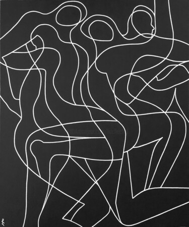 绘画 标题为“Metamorphosis” 由Lia Chechelashvili, 原创艺术品, 丙烯 安装在木质担架架上